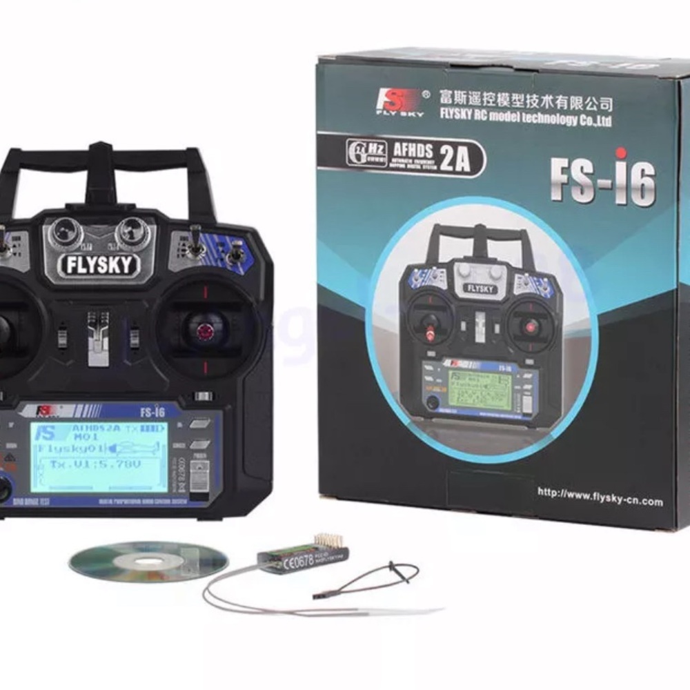 Flysky FS-i6 RF 2.4G 6 CH RC Transmitter Controller AFHDS 2A Receiver Brand New